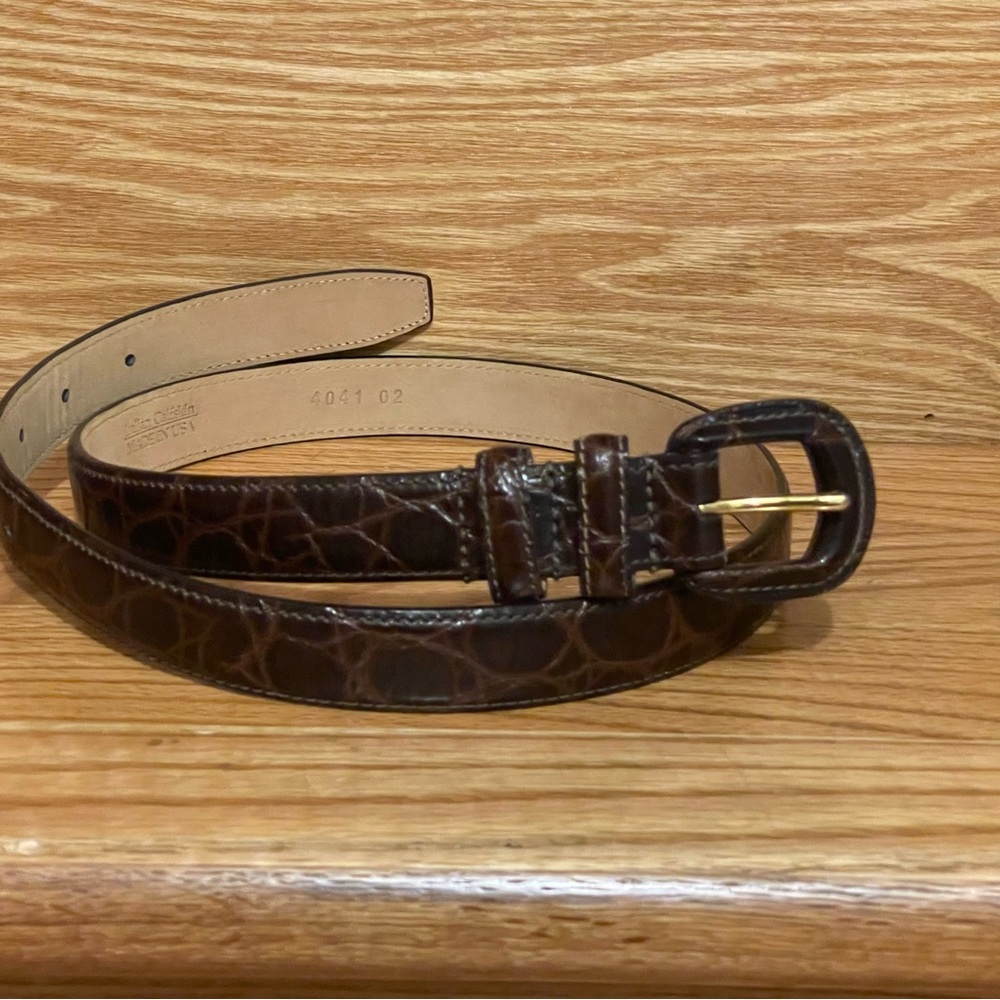 Nordstrom Italian Calfskin Leather Woman’s Belt Size M Made in USA  Never Worn